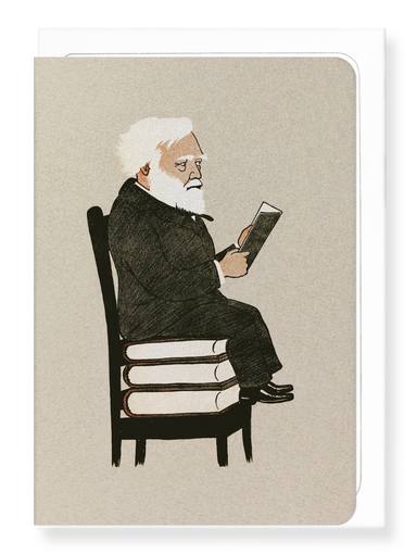 Ezen Designs - Andrew carnegie reading (1902) - Greeting Card - Front
