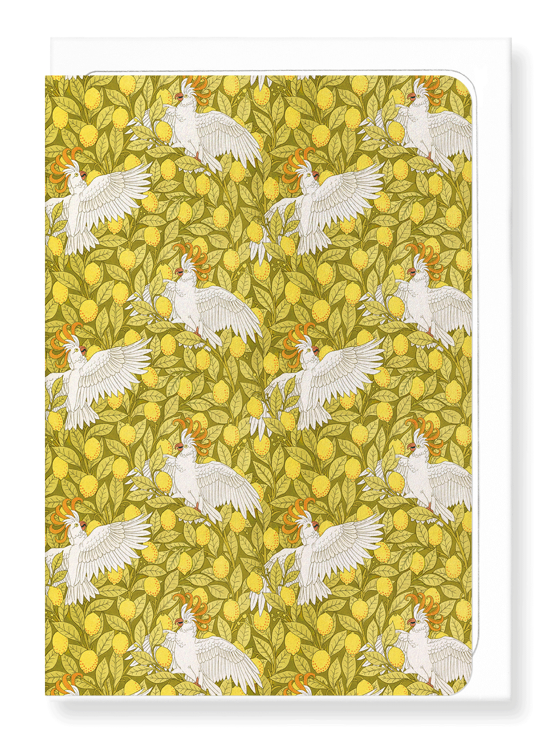 Ezen Designs - Cockatoo and lemons (1897)  - Greeting Card - Front