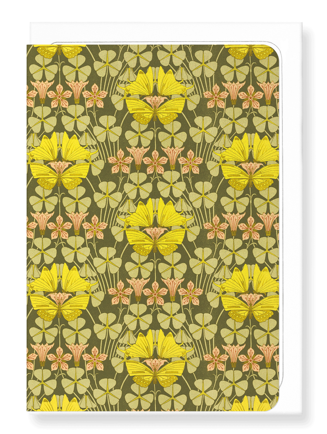 Ezen Designs - Butterflies and clovers (1897)  - Greeting Card - Front