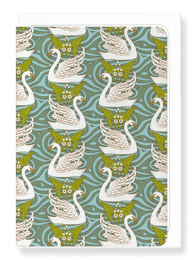 Ezen Designs - Swan and katniss (1897)  - Greeting Card - Front
