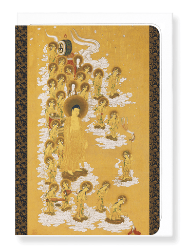 Ezen Designs - Descent of Amida Buddha (1668) - Greeting Card - Front