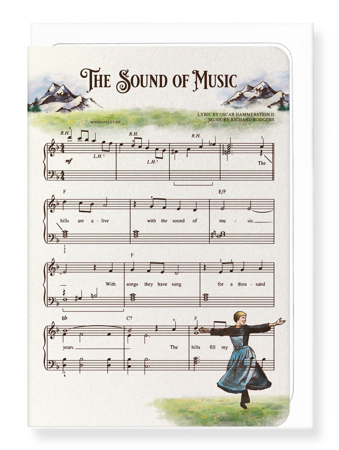 Ezen Designs - Sound of music - Greeting Card - Front