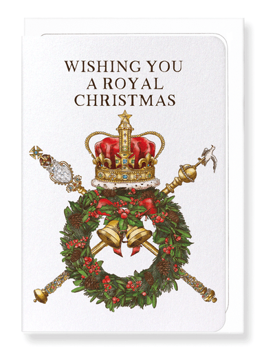 Ezen Designs - Royal Christmas wishes - Greeting Card - Front