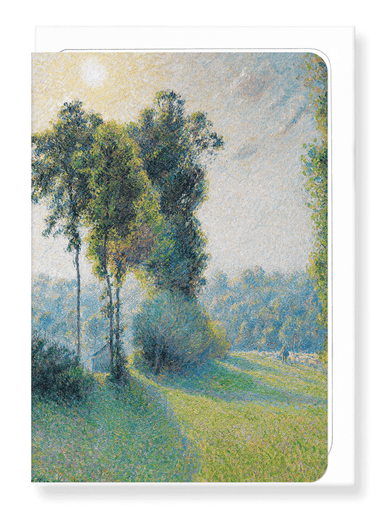 Ezen Designs - Landscape at Saint-Charles, Sunset (1891) - Greeting Card - Front