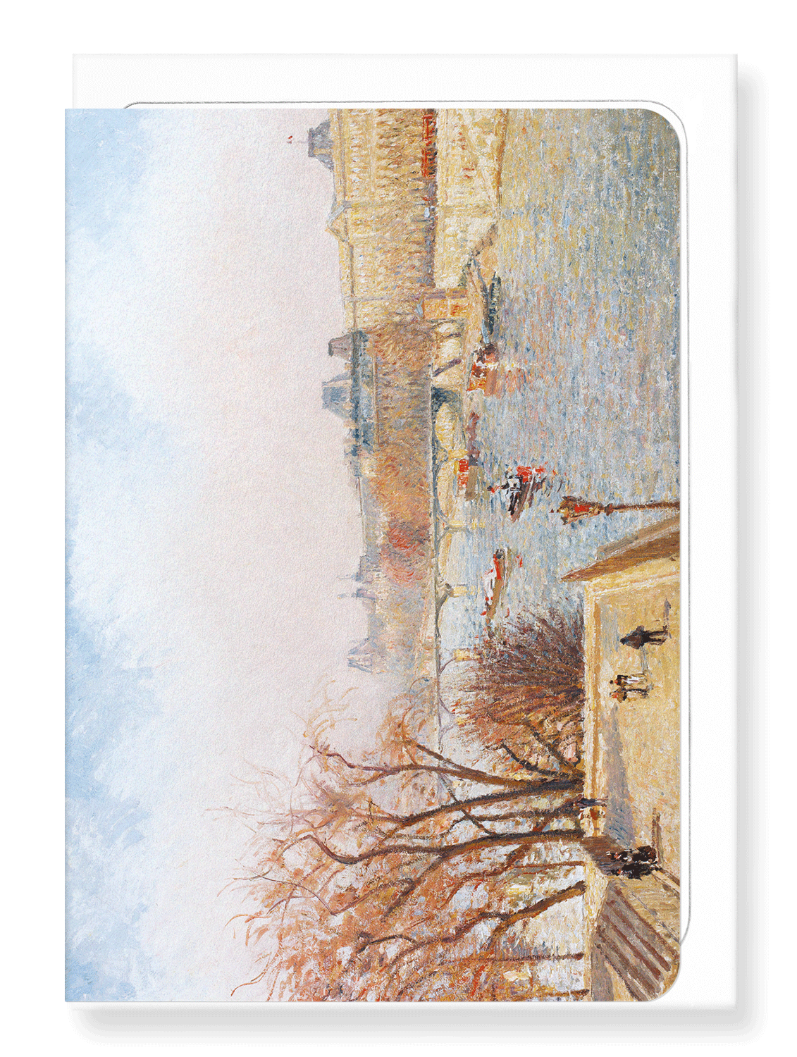 Ezen Designs - Louvre from the Pont Neuf (1902) - Greeting Card - Front
