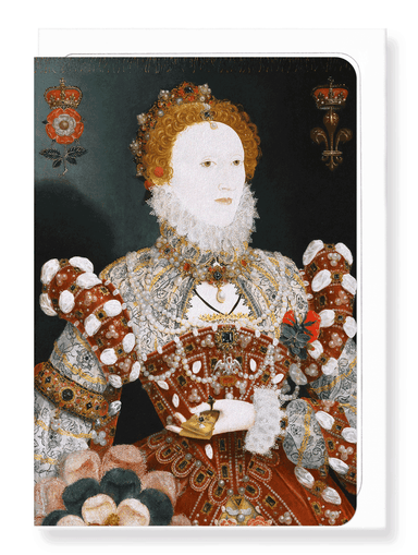 Ezen Designs - Portrait of Queen Elizabeth I (1573) - Greeting Card - Front