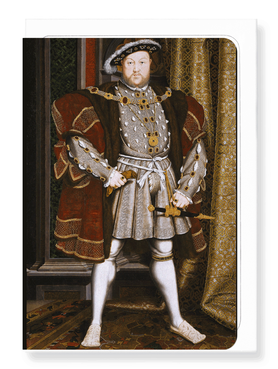 Ezen Designs - Portrait of King Henry VIII (c.1536) - Greeting Card - Front