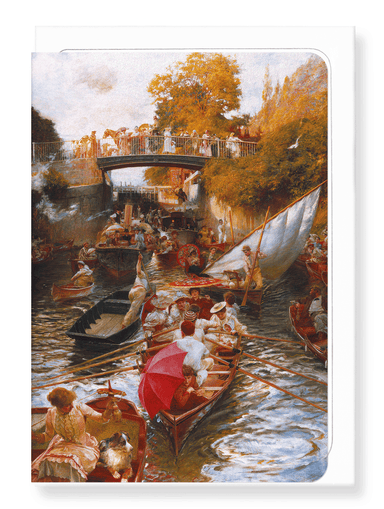 Ezen Designs - Boulters Lock Sunday Afternoon (1882-1897) - Greeting Card - Front