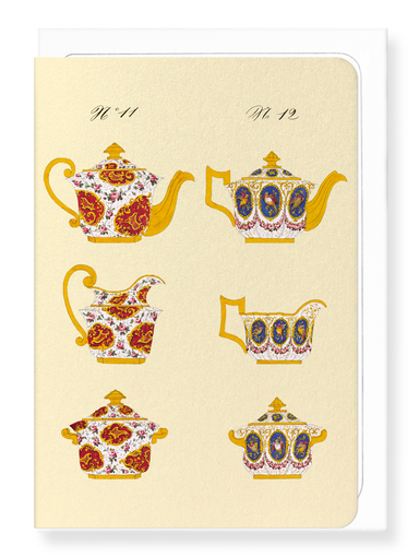 Ezen Designs - French Tea Set B (c. 1825-1850) - Greeting Card - Front