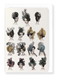 Ezen Designs - Fashionable Head Dresses (1830) - Greeting Card - Front