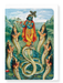 Ezen Designs - Krishna Subduing Kaliya (c.1890) - Greeting Card - Front