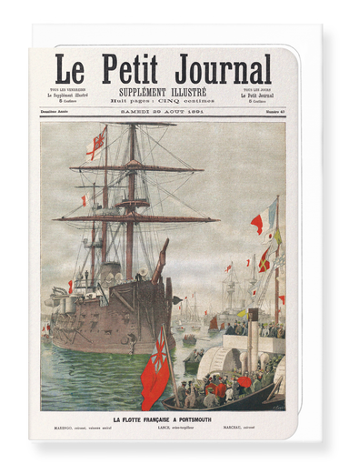 Ezen Designs - Cover of Le Petit Journal (1891) - Greeting Card - Front