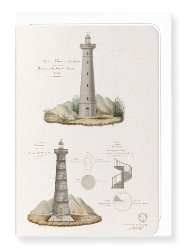 Ezen Designs - Design for a Lighthouse (1849) - Greeting Card - Front