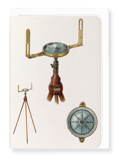 Ezen Designs - Surveyor's Compass (c.1937) - Greeting Card - Front