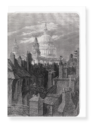 Ezen Designs - St Paul’s from the Brewery Bridge (1873) - Greeting Card - Front