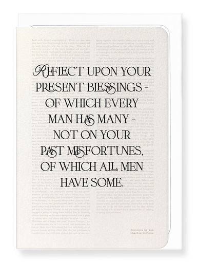 Ezen Designs - Reflect Upon Your Blessings (1836) - Greeting Card - Front