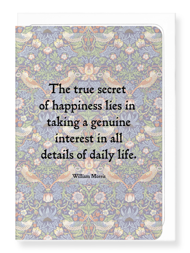 Ezen Designs - Daily Life by William Morris - Greeting Card - Front