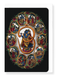 Ezen Designs - RADHA ET KRISHNA INSCRITS DANS UN "OM" - Greeting Card - Front