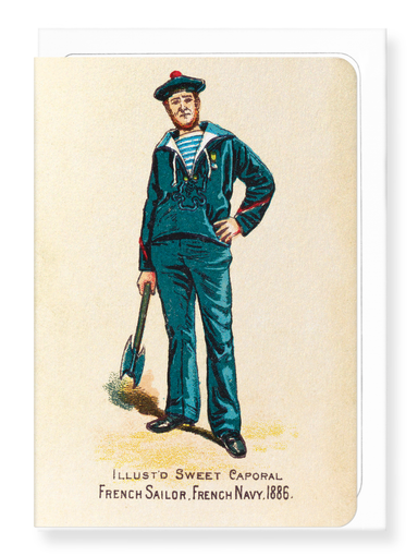 Ezen Designs - Marin de la Série Militaire Française (1886) - Greeting Card - Front