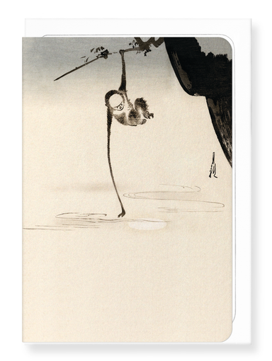 Ezen Designs - Monkey and moon (c.1910) - Greeting Card - Front