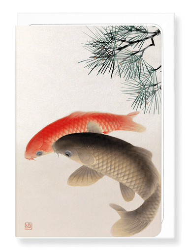 Ezen Designs - Carps and pine - Greeting Card - Front