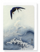 Ezen Designs - Swallow in flight - Greeting Card - Front