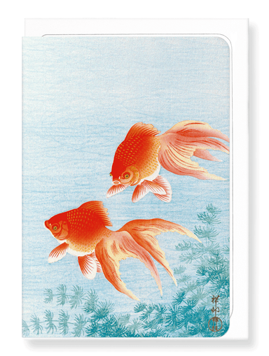 Ezen Designs - Couple of goldfish - Greeting Card - Front