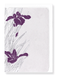 Ezen Designs - Purple iris design - Greeting Card - Front