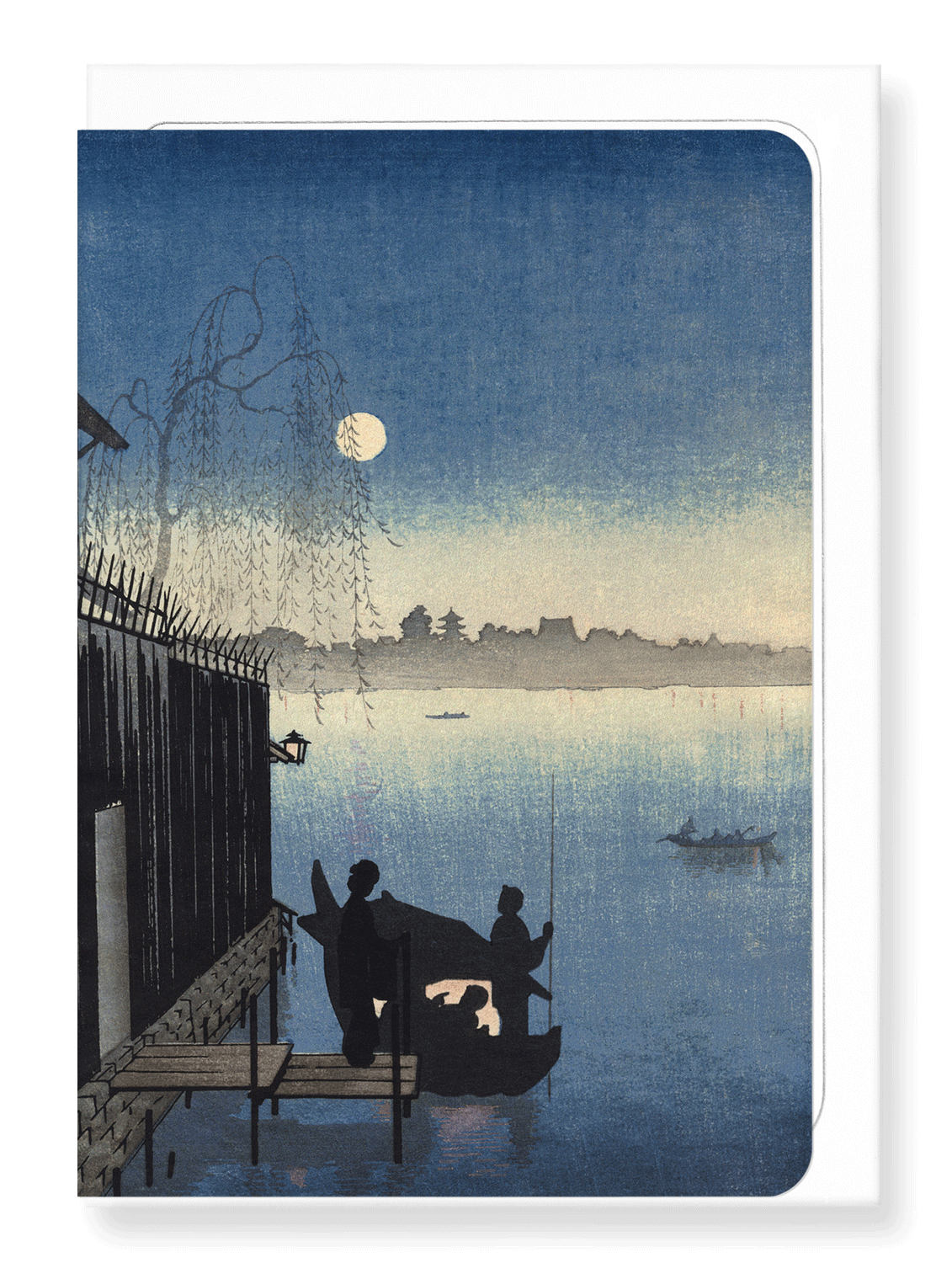 Ezen Designs - Evening by river - Greeting Card - Front