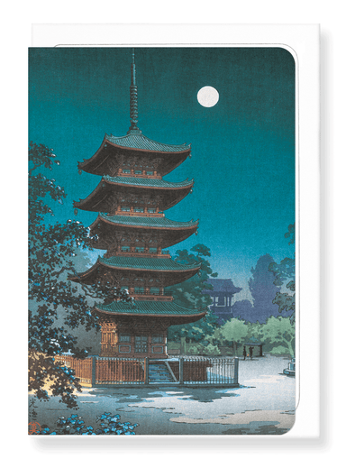 Ezen Designs - Asakusa Kinryuzan Temple (1938) - Greeting Card - Front