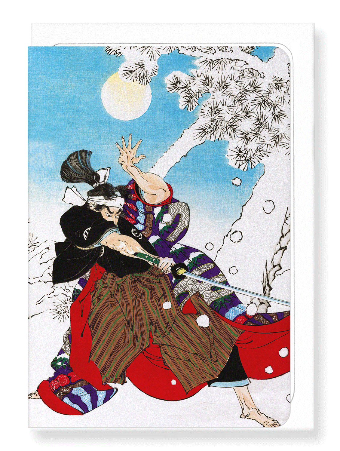 Ezen Designs - Kobayashi in the snow - Greeting Card - Front