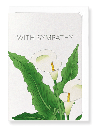 Ezen Designs - Sympathy calla lily - Greeting Card - Front