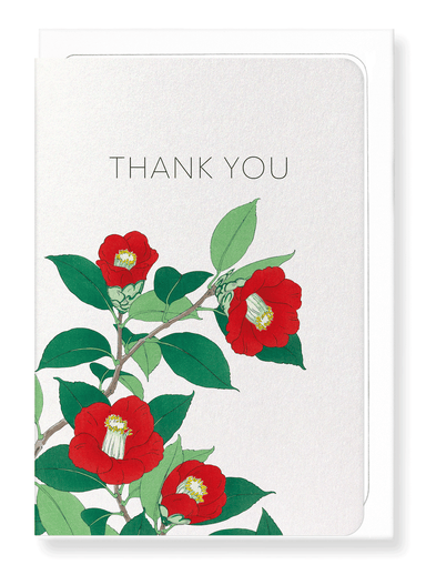 Ezen Designs - Thank you camellia - Greeting Card - Front