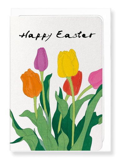 Ezen Designs - Easter tulip - Greeting Card - Front