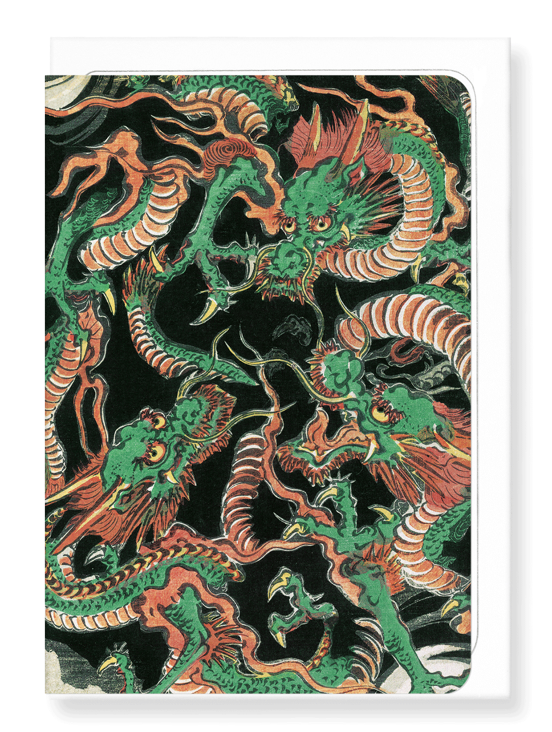 Ezen Designs - Three dragons - Greeting Card - Front