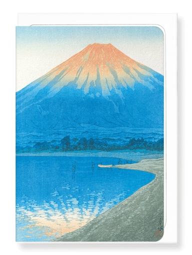 Ezen Designs - Dawn on lake yamanaka - Greeting Card - Front