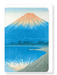 Ezen Designs - Dawn on lake yamanaka - Greeting Card - Front