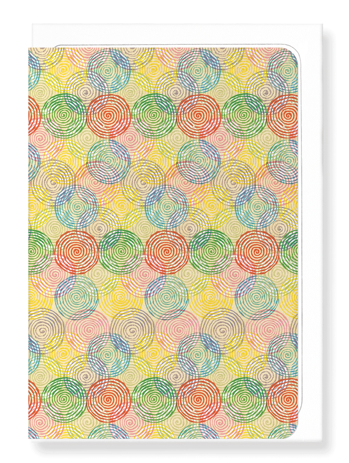 Ezen Designs - Circles of light colours - Greeting Card - Front