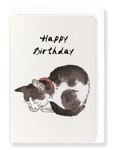 Ezen Designs - Happy birthday cat - Greeting Card - Front