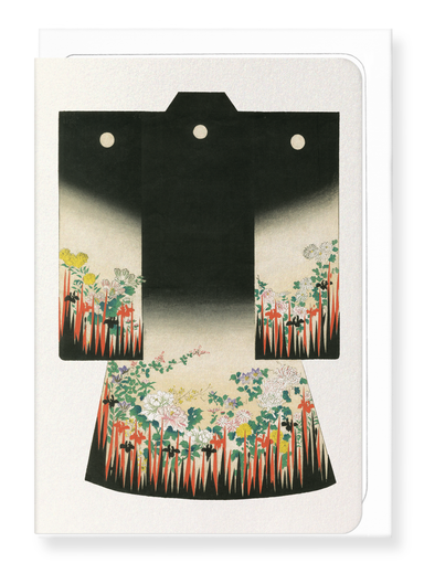 Ezen Designs - Kimono of floral garden (1899) - Greeting Card - Front
