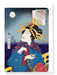 Ezen Designs - Beauty drinking sake (1869) - Greeting Card - Front