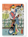 Ezen Designs - Standing Courtesan (1863) - Greeting Card - Front