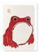 Ezen Designs - Red Frog - Greeting Card - Front
