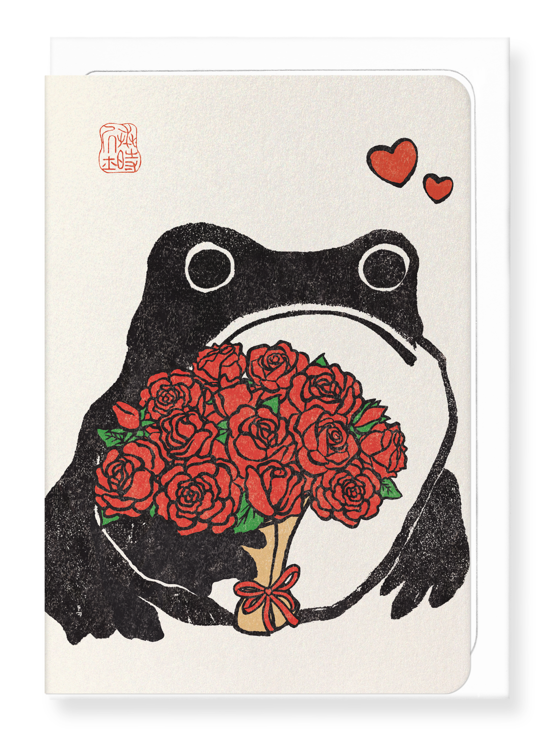 Ezen Designs - Romantic Ezen Frog - Greeting Card - Front