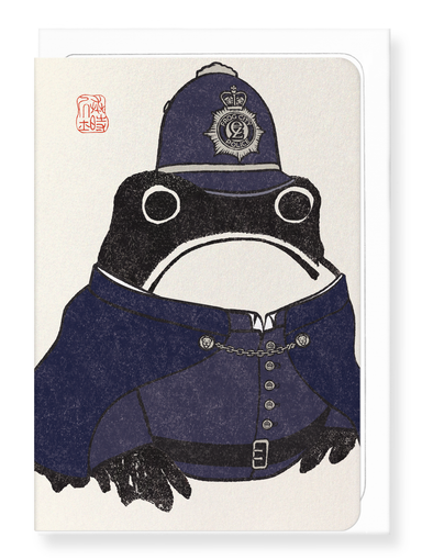 Ezen Designs - Police Ezen Frog - Greeting Card - Front
