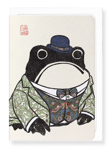 Ezen Designs - William Morris Ezen Frog - Greeting Card - Front