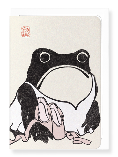 Ezen Designs - Ballet Pointe Shoes Ezen Frog - Greeting Card - Front