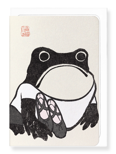 Ezen Designs - Ballet Dancer Ezen Frog - Greeting Card - Front