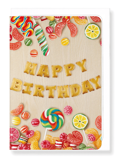 Ezen Designs - Candy birthday - Greeting Card - Front