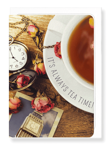 Ezen Designs - British afternoon tea - Greeting Card - Front